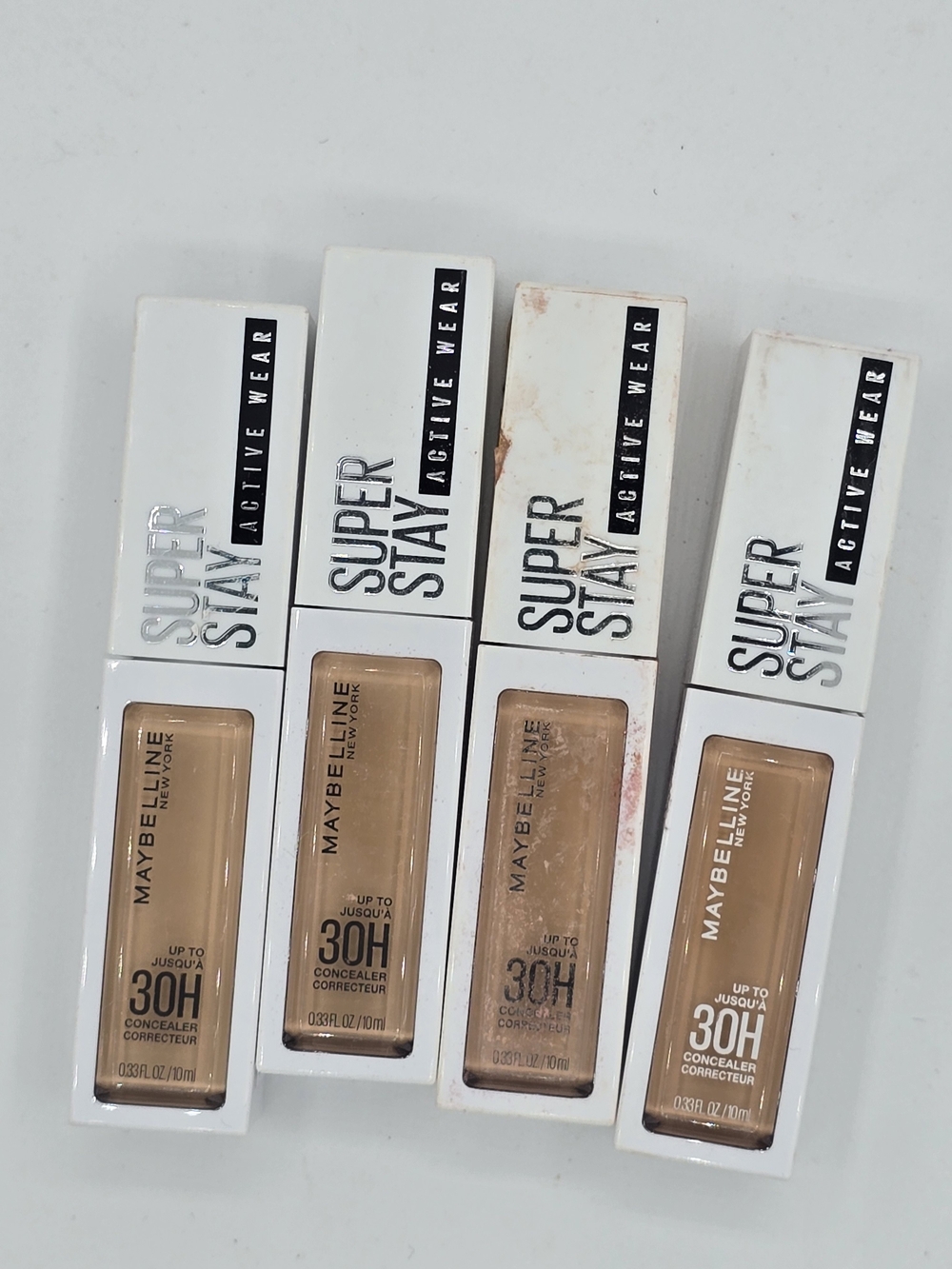 Lot of 4 Maybelline Super Stay 30H Concealer - Shades 27 & 30
